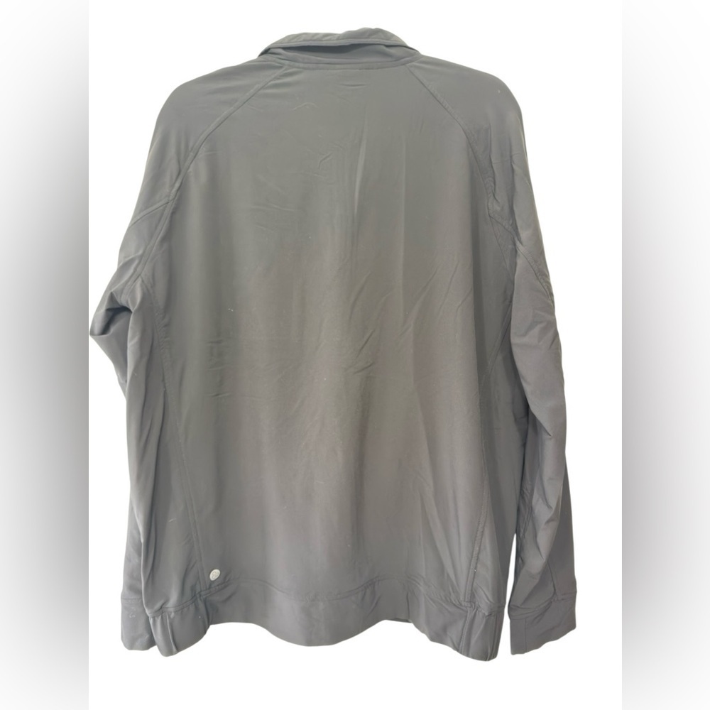 Zella Men’s Lightweight Full Zip Jacket Gray Size Large Utility Pocket Coat - Picture 2 of 3